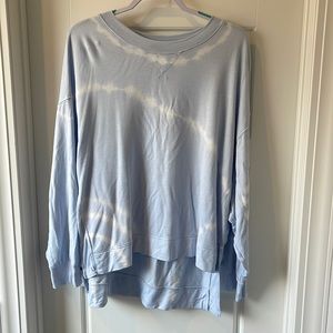 Joylab blue & white tie dye sweatshirt